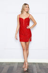 Load image into Gallery viewer, LA Merchandise LAY9212 Spaghetti Straps Prom Short Dress - RED - LAY
