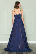 Load image into Gallery viewer, La Merchandise LAY8886 Spaghetti Straps A-line Glitter Prom Dress - - LA Merchandise