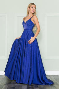 A-line Prom Dress -LAY8888 - ROYAL BLUE - LA Merchandise