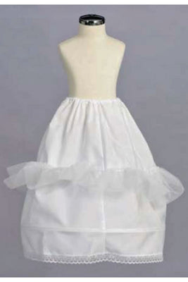 A classic petticoat for younger girls- LAD910 - White - LA Merchandise