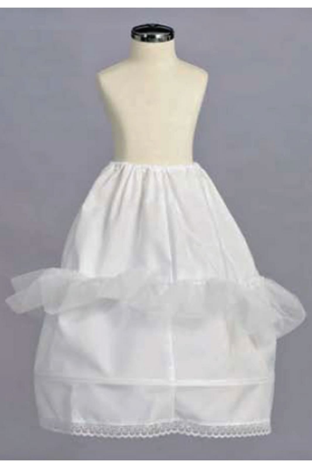 A classic petticoat for younger girls- LAD910 - White - LA Merchandise