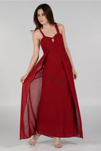 Load image into Gallery viewer, A simple chiffon bridesmaid dress- LAY7000 - BURGUNDY - LA Merchandise