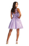 Load image into Gallery viewer, La Merchandise LA1890 Short Homecoming Applique Cocktail Dress - - LA Merchandise