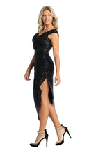 Load image into Gallery viewer, Asymmetrical Sequined Dress - LA1914 - - LA Merchandise