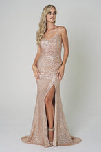 Load image into Gallery viewer, Luxurious Full Sequins Gown - LAABZ011 - ROSE GOLD - LA Merchandise