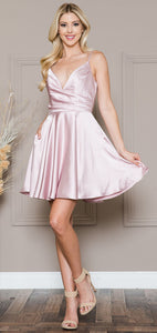 LA Merchandise LAABZ013S Short Bridesmaids Dress