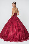 Load image into Gallery viewer, La Merchandise LAS2804 Glitter Strapless Ball Gown w/ Bolero Jacket - - LA Merchandise