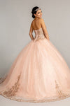 Load image into Gallery viewer, La Merchandise LAS1973 Strapless Detailed Ball Quinceanera Dress - - LA Merchandise
