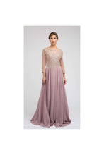 Load image into Gallery viewer, Beautiful 3/4 Sleeve Mother of the Bride Gown - LATM12 - - LA Merchandise