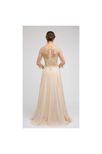 Beautiful 3/4 Sleeve Mother of the Bride Gown - LATM12 - - LA Merchandise
