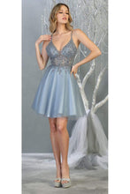 Load image into Gallery viewer, Beautiful Homecoming Dress - LA1813 - DUSTY BLUE - LA Merchandise