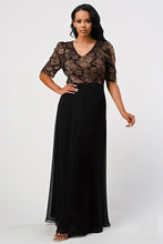 Load image into Gallery viewer, Black Mother of Bride Gown- LAN671 - Black/Copper XL - LA Merchandise