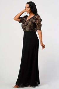 Black Mother of Bride Gown- LAN671 - - LA Merchandise
