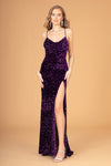 Load image into Gallery viewer, La Merchandise LAS3081 Sexy Sequined Open Back Long Prom Dress - PURPLE - LA Merchandise