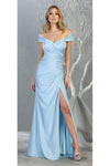Load image into Gallery viewer, La Merchandise LA1825 Wholesale Off Shoulder Bodycon Bridesmaids Dress - BABY BLUE - LA Merchandise