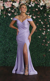 Load image into Gallery viewer, La Merchandise LA1855 Off the Shoulder Bodycon Stretchy Prom Dress - LILAC - LA Merchandise