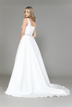 Load image into Gallery viewer, La Merchandise LAY8498 Off-White Sleeveless V-Neck Bridal Formal Gown - - LA Merchandise