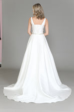 Load image into Gallery viewer, La Merchandise LAY8498 Off-White Sleeveless V-Neck Bridal Formal Gown - - LA Merchandise