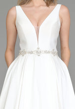 Load image into Gallery viewer, La Merchandise LAY8498 Off-White Sleeveless V-Neck Bridal Formal Gown - - LA Merchandise