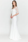 Load image into Gallery viewer, Bridal Gown 3/4 sleeve - LAP8560B - - LA Merchandise