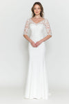 Load image into Gallery viewer, Bridal Gown 3/4 sleeve - LAP8560B - OFF WHITE IVORY - LA Merchandise