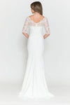 Load image into Gallery viewer, Bridal Gown 3/4 sleeve - LAP8560B - - LA Merchandise