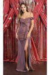 Load image into Gallery viewer, Bridesmaids Dresses With Slit - LA1870 - MAUVE - LA Merchandise