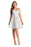 Load image into Gallery viewer, Bridesmaids Short Dress - LA1923 - SILVER - LA Merchandise