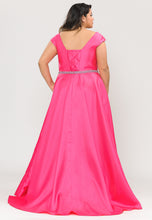 Load image into Gallery viewer, Cap Sleeve Plus Size Gown-LAYW1104 - - LA Merchandise