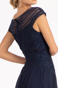 Chiffon A-Line Dress - LAS3065 - - Dresses LA Merchandise