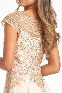 Chiffon A-Line Dress - LAS3065 - - Dresses LA Merchandise