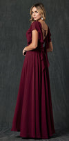 Load image into Gallery viewer, La Merchandise LAT261 Long Flowy Sleeves Chiffon Bridesmaids dress - - LA Merchandise