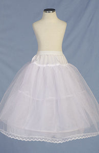 Classic Girl's Petticoat- LAD916 - White - LA Merchandise