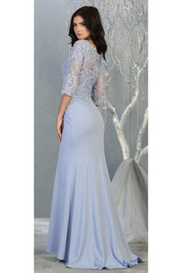 Classy Mother Of The Bride Dress- LA1810 - - LA Merchandise