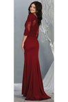 Load image into Gallery viewer, La Merchandise LA1810 Classy 3/4 Long Sleeve Mother Of The Bride Dress - - LA Merchandise