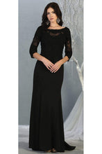 Load image into Gallery viewer, Classy Mother Of The Bride Dress- LA1810 - BLACK - LA Merchandise