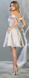 Load image into Gallery viewer, Classy Off the shoulder Prom Dress- LA1815 - - LA Merchandise