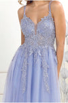 Load image into Gallery viewer, La Merchandise LA7957 Spaghetti Strap Mesh A-Line Long Prom Dress - - LA Merchandise