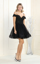 Load image into Gallery viewer, Cocktail Short Dresses - LA1897 - BLACK - Dresses LA Merchandise