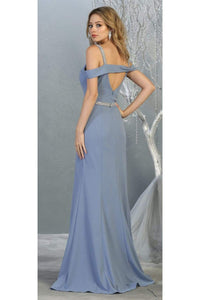 Cold Shoulder Formal Long Dresses - LA1765 - - LA Merchandise