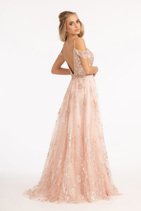 Cold Shoulder Mesh A-line Dress - LAS3070 - - Dresses LA Merchandise