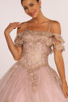 Load image into Gallery viewer, La Merchandise LAS2510 Cold Shoulder Mesh Corset Quinceanera Ball Gown - - LA Merchandise