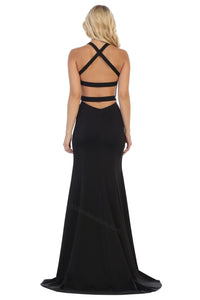Cris cross straps long Ity dress- LA1636 - - LA Merchandise