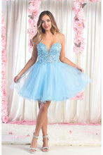 Load image into Gallery viewer, Cute Short Party Dress - LA1888 - BABY BLUE - LA Merchandise