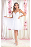Load image into Gallery viewer, La Merchandise LA1888 Cute Fit &amp; Flare Short Homecoming Party Dress - IVORY - LA Merchandise