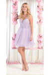 Load image into Gallery viewer, La Merchandise LA1888 Cute Fit &amp; Flare Short Homecoming Party Dress - LILAC - LA Merchandise