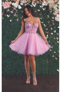 Cute Short Party Dress - LA1888 - PINK - LA Merchandise