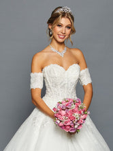 Load image into Gallery viewer, Off Shoulder Ball Gown Wedding Dress - LADK462