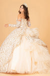 Load image into Gallery viewer, La Merchandise LAS3072 Detachable Long Sleeves Detailed Quince Dress - - LA Merchandise
