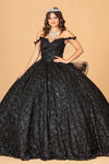 Load image into Gallery viewer, La Merchandise LAS3072 Detachable Long Sleeves Detailed Quince Dress - BLACK - LA Merchandise